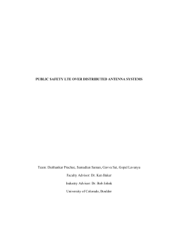 Public Safety LTE over Distributed Antenna Systems