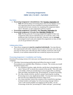 Processing Assignments handout