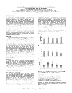 Antioxidant Enzymes and Oxidative Stress Markers in the Blood of