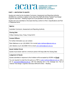 Appendix A: Cognitive Interview Protocols