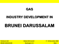 Gas Industry Development in Brunei (Petroleum
