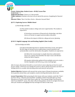 Grants, Scholarships, and Loans Lesson Plan