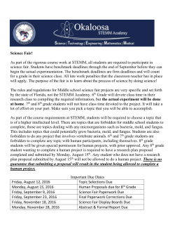 Summer Science Fair Packet