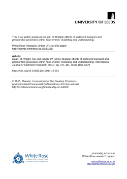 Multiple effects of sediment transport and geomorphic processes