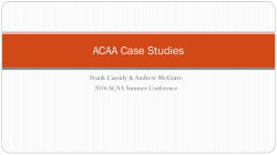 ACAA Case Studies