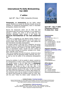 conferenza stampa di lancio dell`international po delta birdwatching