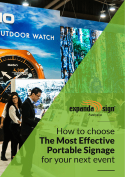 How to choose The Most Effective Portable Signage for your next