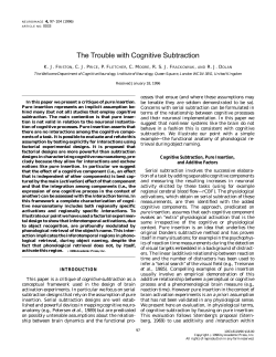The Trouble with Cognitive Subtraction