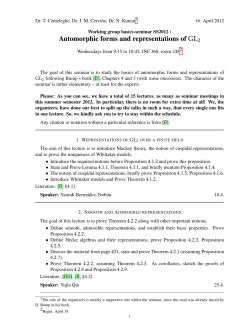 Automorphic forms and representations of GL