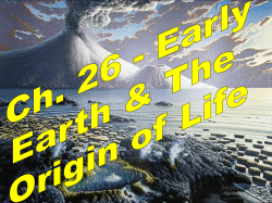 Major Events in Evolution Life on Earth Between 4.0 and 3.5 Billion