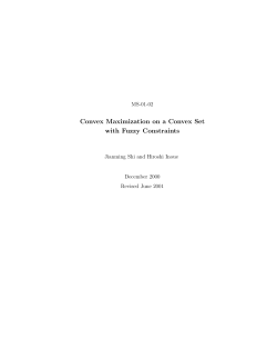 Convex Maximization on a Convex Set with Fuzzy Constraints