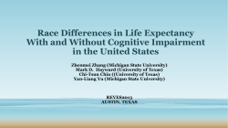 Race Differences in Life Expectancy With and Without Cognitive