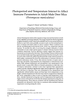 Photoperiod and Temperature Interact to Affect