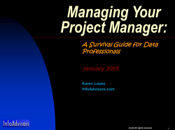 Managing Your Project Manager - DAMA-MN