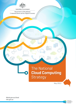 National Cloud Computing Strategy May 2013