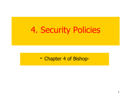 Security Policy