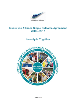 Inverclyde Alliance Single Outcome Agreement