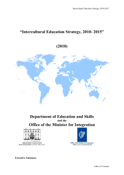 Intercultural Education Strategy