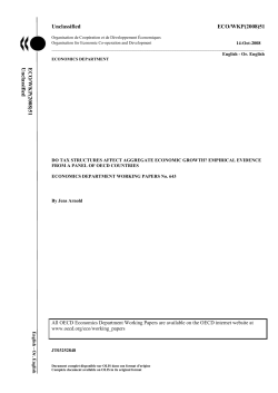 Empirical evidence from a panel of OECD countries