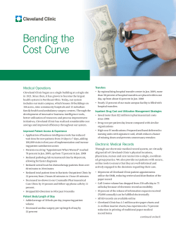 Bending the Cost Curve