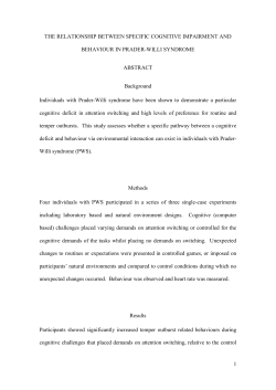 The relationship between specific cognitive
