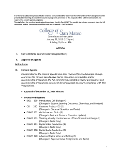 1/29/2015 - College of San Mateo