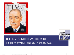 the investment wisdom of john maynard keynes (1883