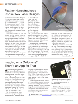 Imaging on a Cellphone? There`s an App for That