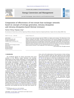 Computation of effectiveness of two-stream heat