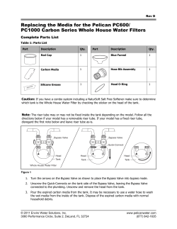 Replacing the Media for the Pelican PC600/ PC1000 Carbon Series