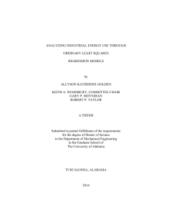 ANALYZING INDUSTRIAL ENERGY USE THROUGH