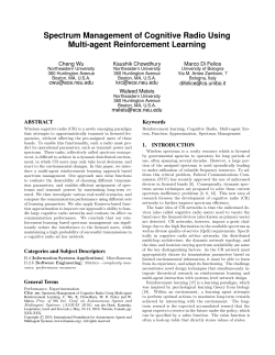 Spectrum Management of Cognitive Radio Using Multi