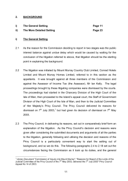 11 2. BACKGROUND i) The General Setting Page 11 ii) The More