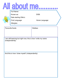 Please record your observations of your child`s development