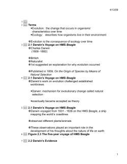 the change that occurs in organisms` characteristics over