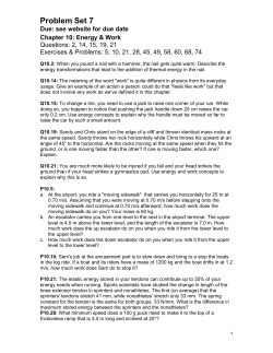 Problem Set 7 - Cabrillo College