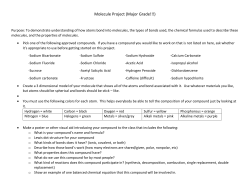 Molecule Project with Example Poster