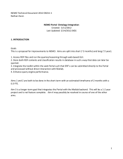NEMO Technical Document 2012-05011