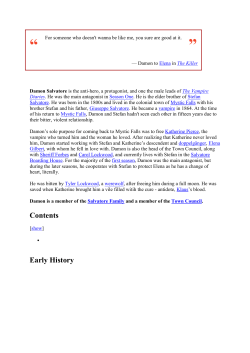 Damon with Elena and Stefan in Elena`s room, explaining to her that