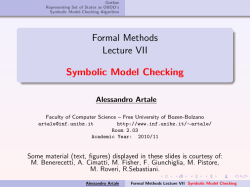 7. CTL Symbolic Model Checking