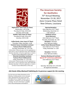 Preliminary Program (June 15, 2017)