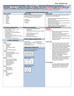 HIGH SCHOOL BENCHMARK ACCOUNTABILITY CARD
