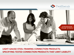 light-gauge steel framing connection products