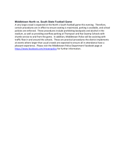 Middletown North vs. South State Football Game A very large crowd