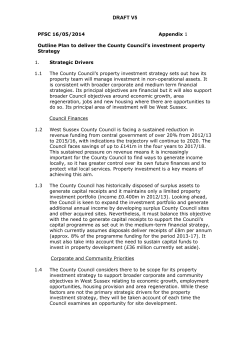 Appendix 1 - West Sussex County Council