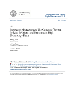 Engineering Bureaucracy: The Genesis of