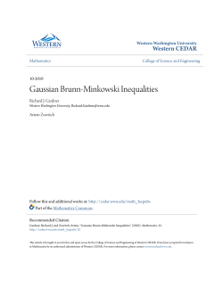 Gaussian Brunn-Minkowski Inequalities