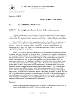 Assistant Secretary for Housing-Federal Housing