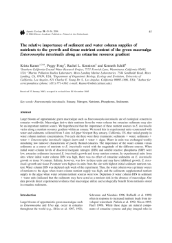 The relative importance of sediment and water column
