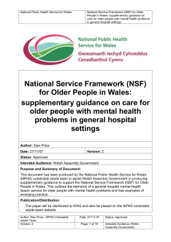 Mental health problems in general hospital settings D090508